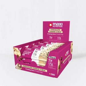 Maxi Nutrition Creamy Core Protein Bar - 12 x 45 gram - Chocolate Cookie & Milk