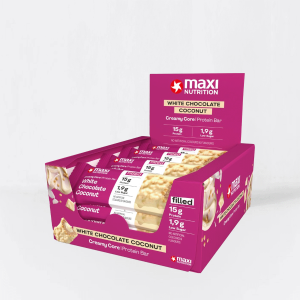 Maxi Nutrition Creamy Core Protein Bar - 12 x 45 gram - White Chocolate Coconut