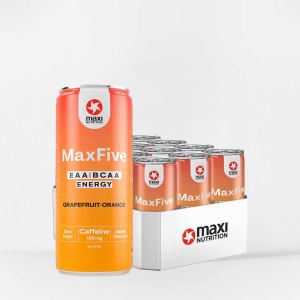 Maxi Nutrition MaxFive EAA/BCAA Energy Drink - 12 x 330 ml - Grapefruit Orange