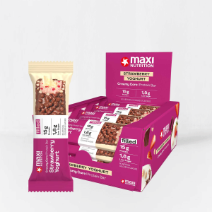 Maxi Nutrition Creamy Core Protein Bar - 12 x 45 gram - Strawberry Yogurt