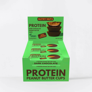 NUTRY NUTS Protein Peanut Butter Cups - 12 x 42 gram - Dark Chocolate