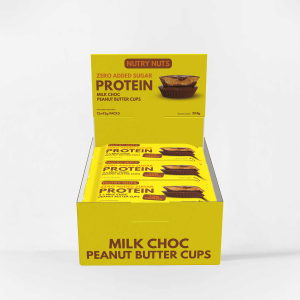 NUTRY NUTS Protein Peanut Butter Cups - 12 x 42 gram - Milk Chocolate