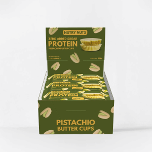 NUTRY NUTS Protein Peanut Butter Cups - 12 x 42 gram - Pistachio