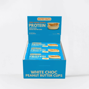 NUTRY NUTS Protein Peanut Butter Cups - 12 x 42 gram - White Chocolate